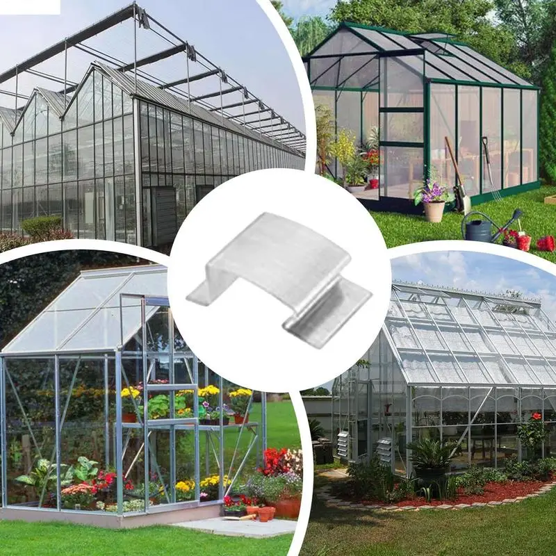 Greenhouse Clips 25X Garden Hoop Clips G-shaped Quick Release Rust-Proof Stainless Reusable Fastener For Pool Cover Craft