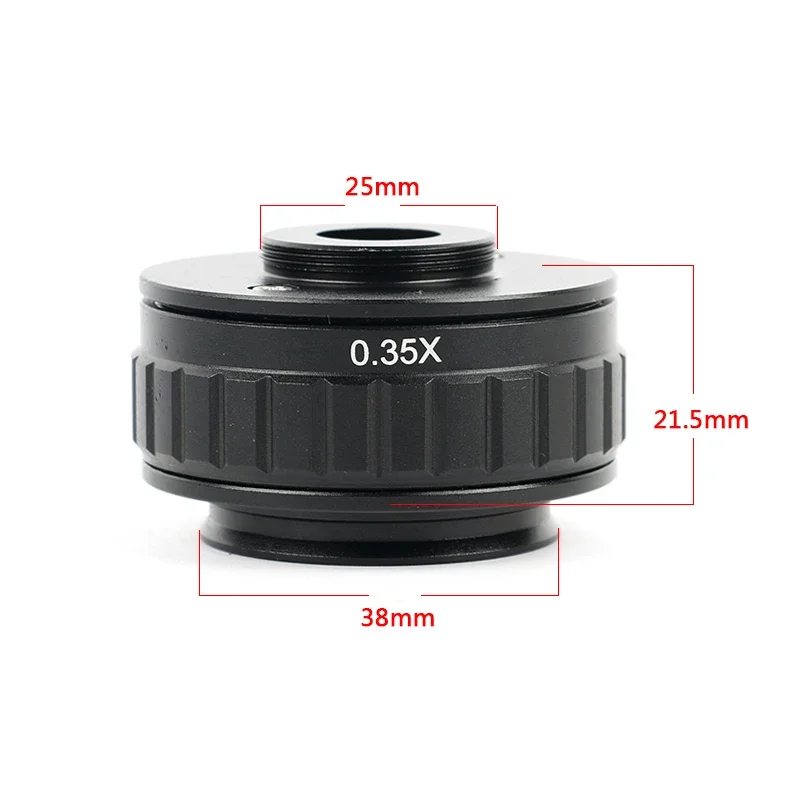 CTV 0.35X 0.5X 1X Focus Adjustable C Mount Adapter 38MM Ring For New Type Of Trinocular Stereo Microscope