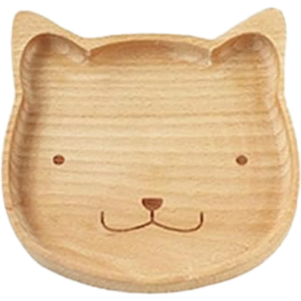 Wooden Animal Head Shaped Tray for Tabletop Food Serving and Decorative Centerpiece with European Style Design