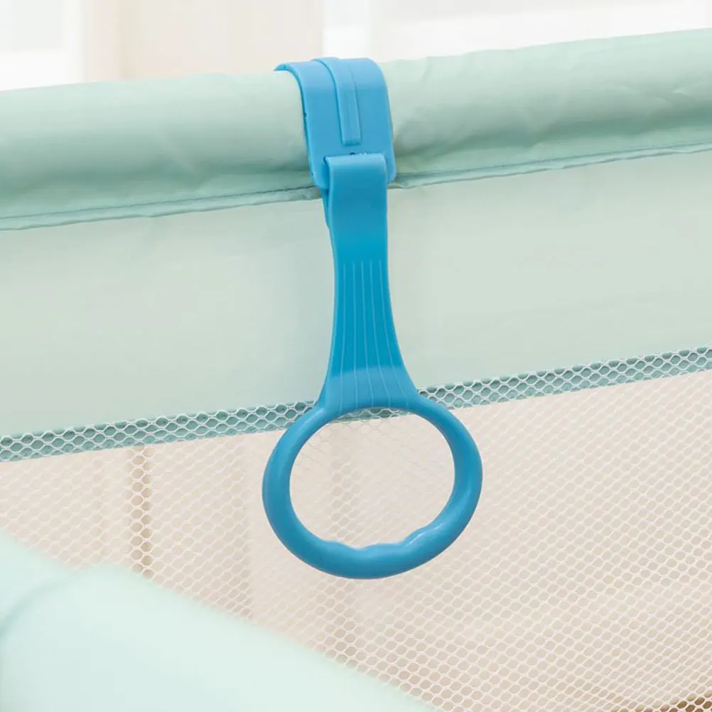 6pcs Crib Rings Toddler Exercise Arm Strength Walking Tools Pull up Safety Nursery Cot Bed Stand Up Infant Bed