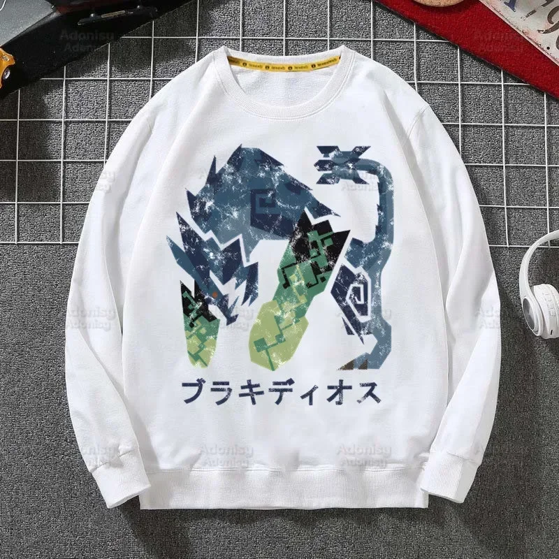 

Monster Hunter Game Harajuku Sweatshirts Men Woman Fashion Autumn Winter Hip Hop Hoody Male Brand Casual Tops