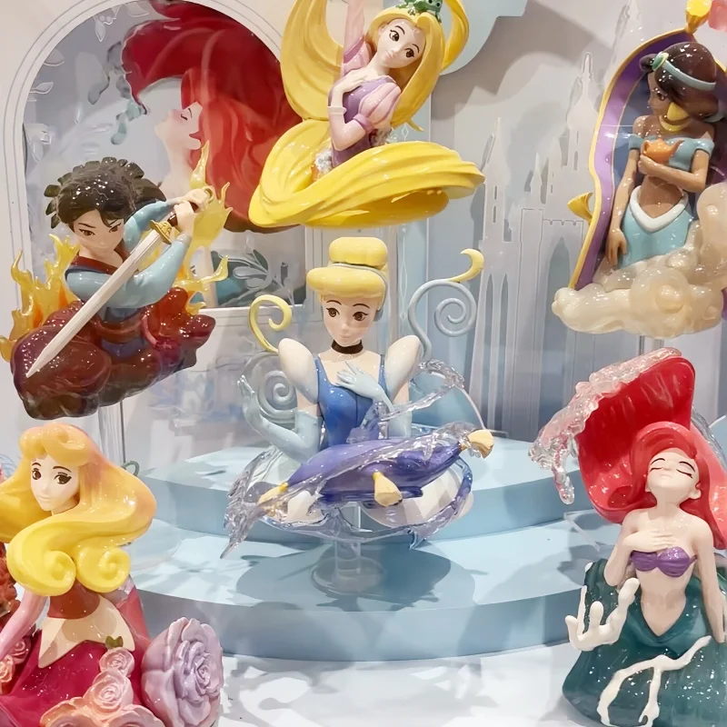 

Подлинная 52 игрушки Disney Princess Art Series, слепая коробка, галерея 2, поколение, Kawaii, аниме, загадочная коробка, сюрприз для девочек, подарок на день рождения