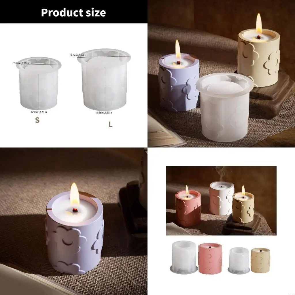 

X4YA Silicone Crafting Supplies Flower Pattern Holders Moulds Silicone Texture