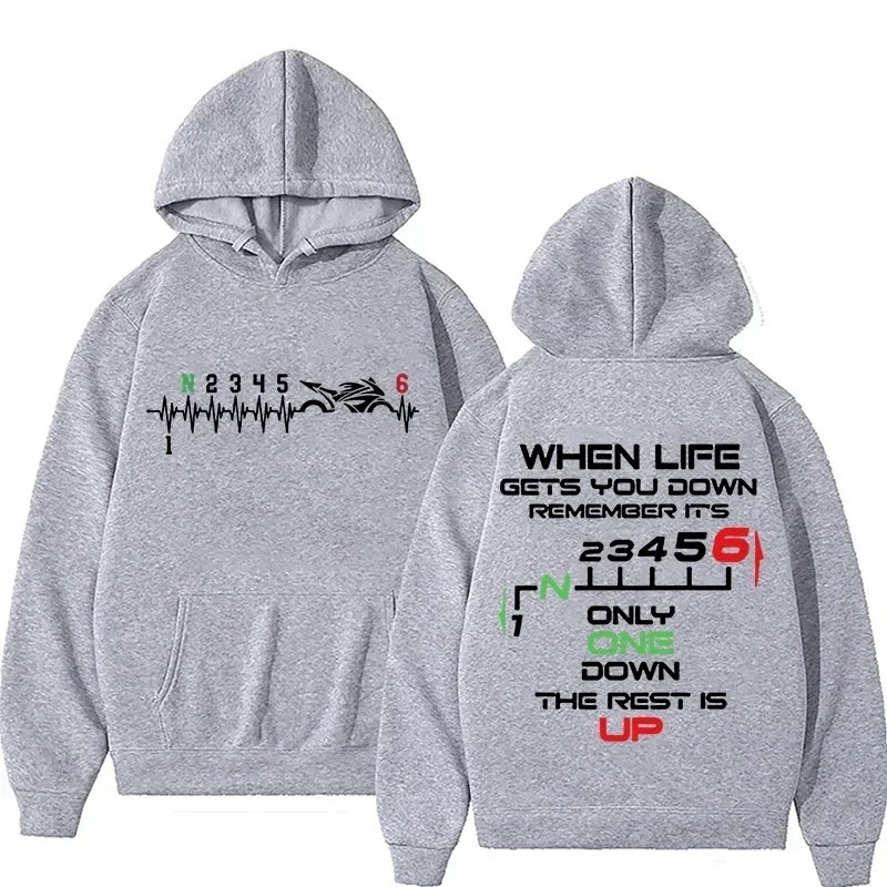 2026 New 1N23456 Motorcycle Gear Biker Heartbeat Hoodies For Women Men Autumn And Winter Casual Sports Ladies Hoodie Tops