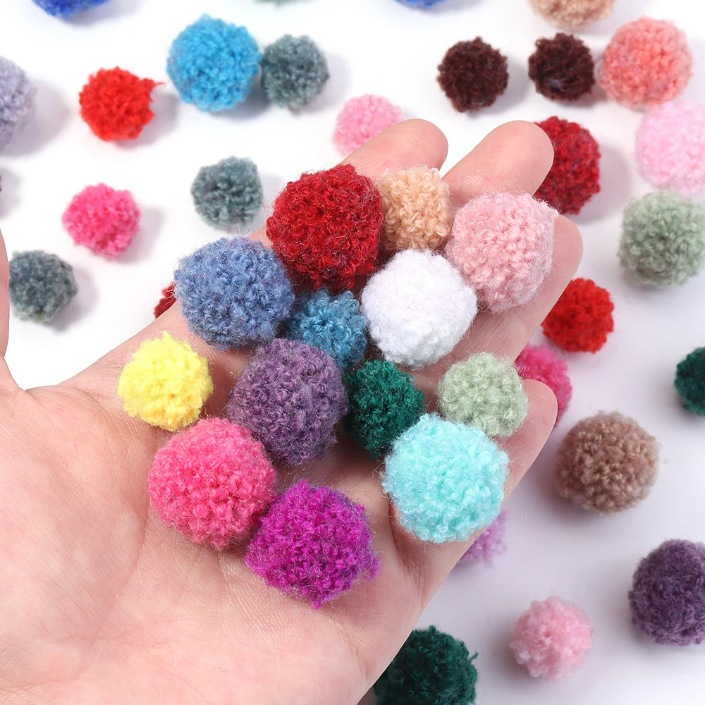 50/100 قطعة رقيق لينة بوم بومس أفخم Pompom الكرة 15/20 مللي متر Crafts بها بنفسك الحرف أضاليا لعب الأطفال اليدوية DIY بها بنفسك لوازم الخياطة الحرفية