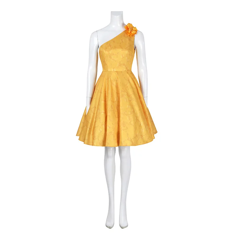 

Halloween Judy Hopps Cosplay Dress And Headwear Animated Movie Officer Bunny Judith Laverne Hopps Costumes Women's Yellow Dress