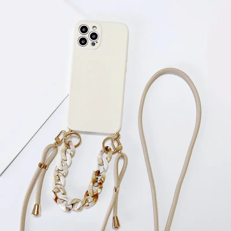 Marble Bracelet Phone Case For Huawei Honor X6B X6A X8B X7A X8A X9A 200 Lite Magic 5 6 4 Silicone Crossbody Lanyard Strap Cover