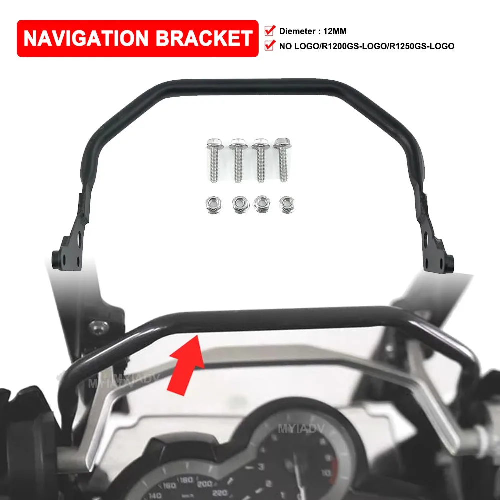 

Motorcycle Navigation Bracket 12MM Mobile Phone Support For BMW R1250GS R1200GS R1250 GS R 1200 LC ADV Adventure 2018-2021 2022