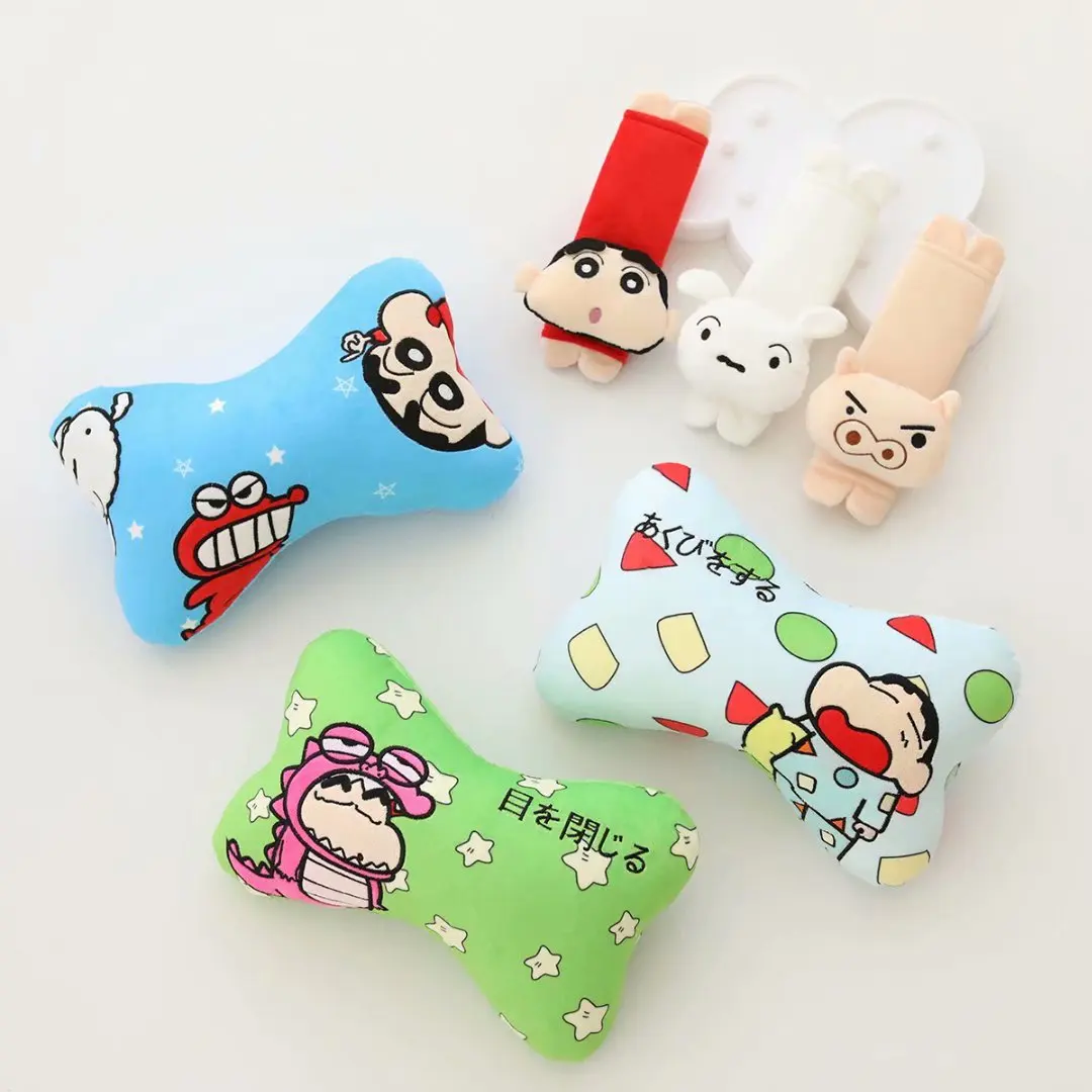 

Anime Crayon Shin-chan Car Ornament Cartoon Cute Doll Auto Decoration Accessories Neck Pillow Shoulder Protector Kids Charm Doll