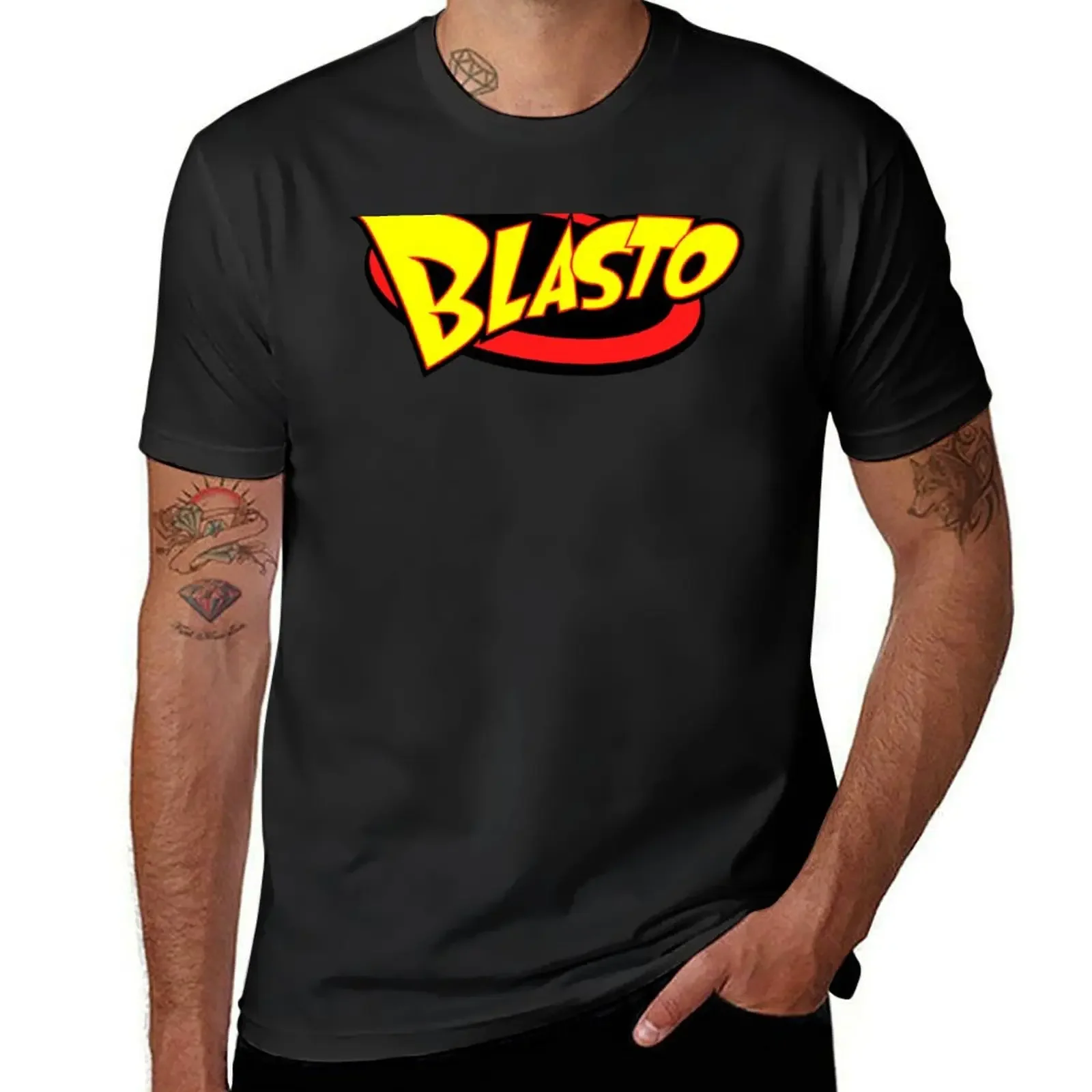 

Blasto Logo T-Shirt plus size tops shirts graphic tees plain t shirts men