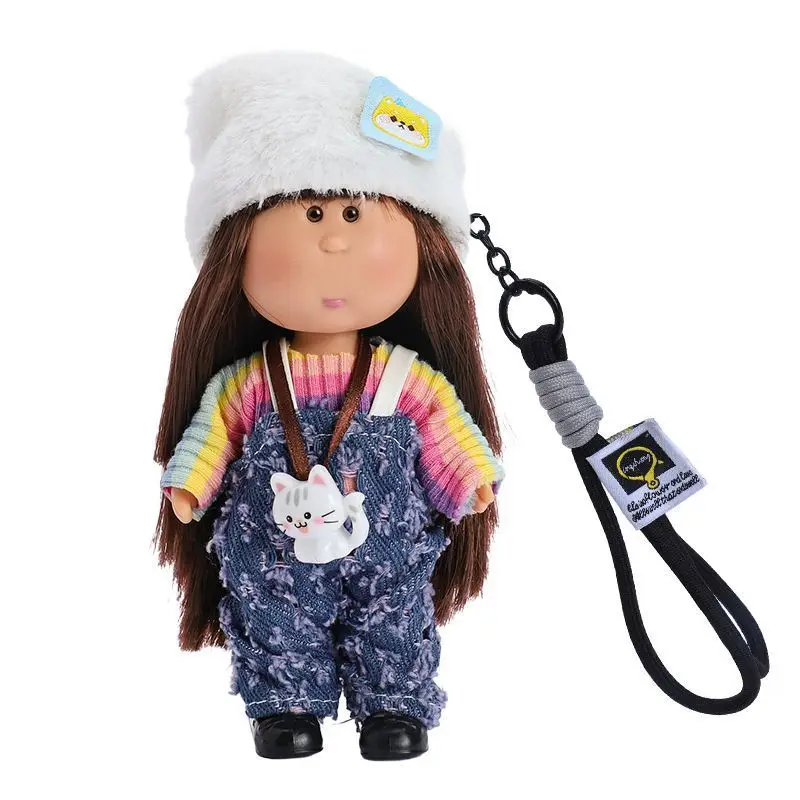

Top Selling 14cm Mini Potato Doll Mia Dress Up Doll With Hanging Rope For Girls, Bag Pendant, Keychain Doll, Holiday Gift