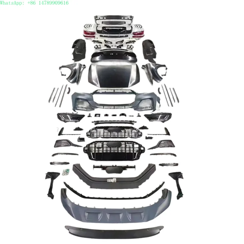 BodyKit for  Q7 2006-2015 Upgrade to 2020 SQ7 Front Rear Bumper Hood Fender Headlight Taillight Diffuser Trunk Rear Door