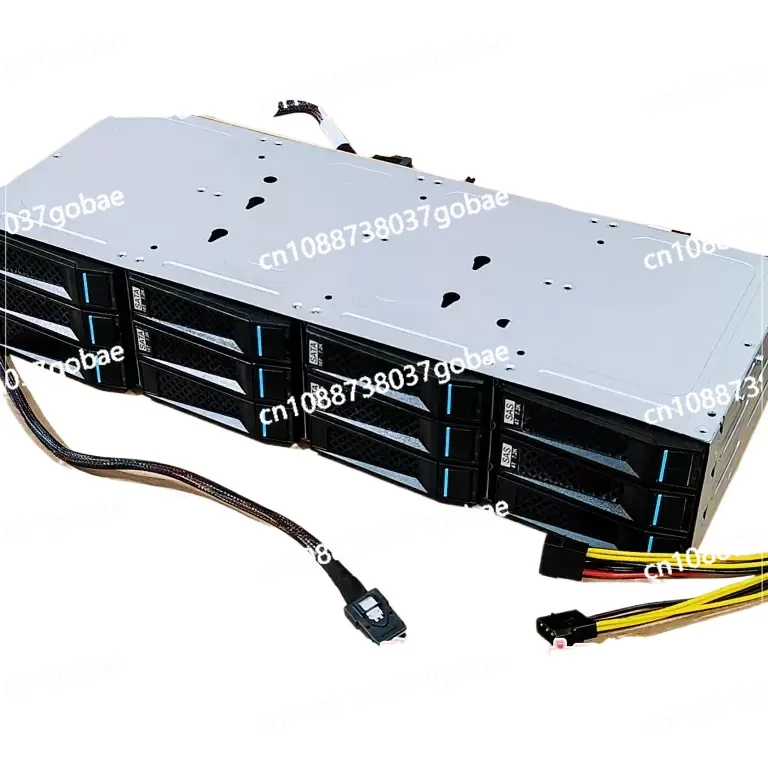 12 bay 3.5-inch 6Gb hard drive cage, 12Gb storage NAS Black Qunhui CDN hot swappable, SAS series chassis