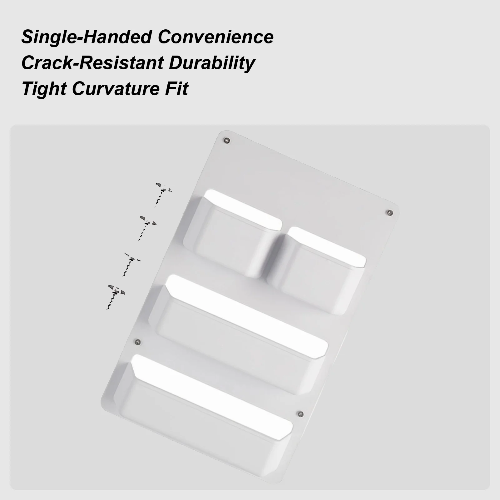 

RV Door Storage Box Space Saving Rack With Screws RV Must Haves Modern Storage Box For Boat Motorhome Trailer Toilet Cubicle