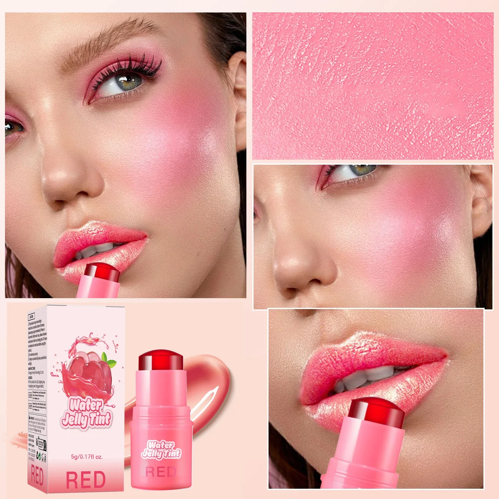 บลัชออน บรอนเซอร์ และลิปทินท์ 3-in-1 สีเดียว |   สูตรแป้งและแบบแท่ง พร้อมรองพื้นเนื้อแมตต์ติดทนนาน และคอนทัวร์เนื้อครีม