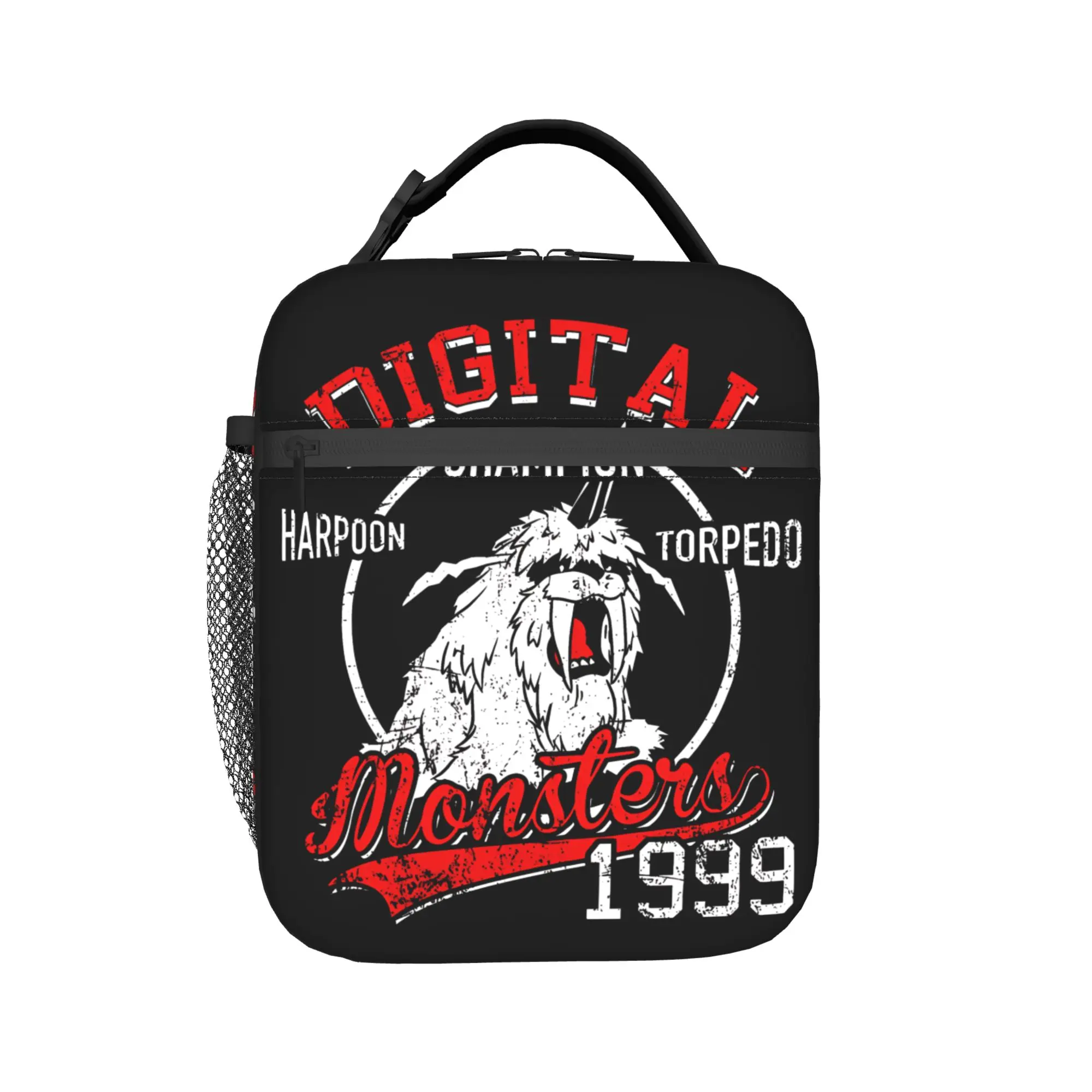 

Insulated Lunch Bags Harpon Torpedo Digital Monster Digimon Accessories Lunch Container New Thermal Cooler Bento Box For School
