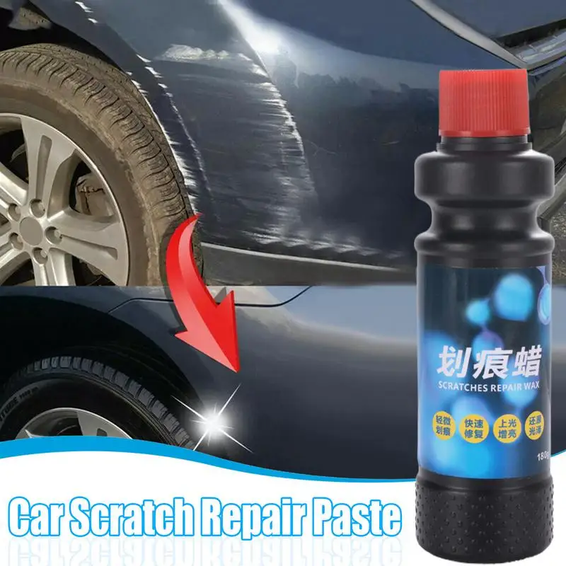 Scratch Repair And Renew 120ml Car Scratch Remover For Paint Scratches Car Scratch Polishing Wax With Sponge Removes Defects