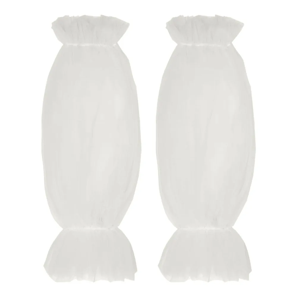 

Elegant Detachable Bridal Arm Sleeves Elastic Cuff Breathable Pleated Wedding Arm Covers Puff Sleeve Wedding Party