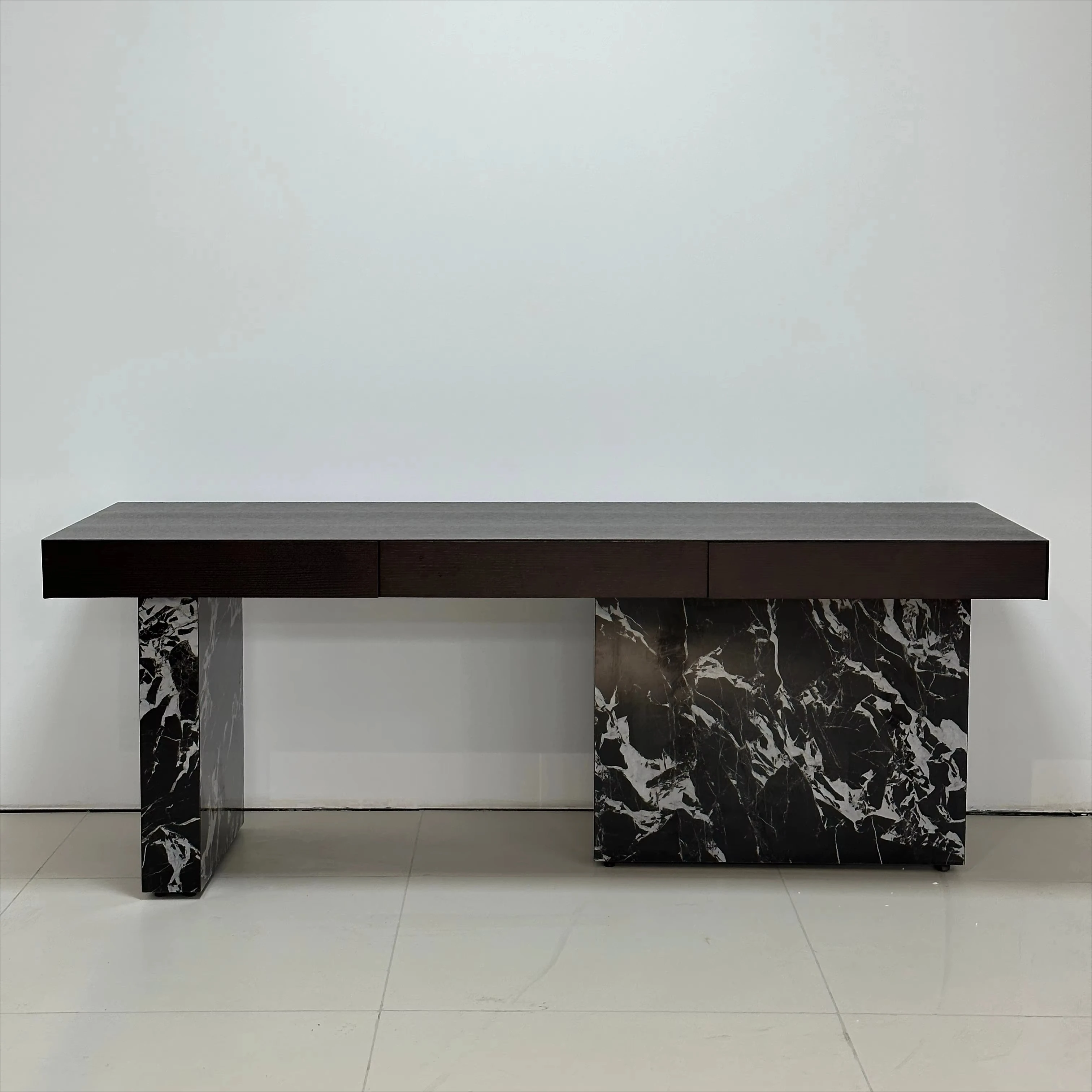 Italian Style Modern Home Office Computer Desk Minimalist Simple Light Luxury High-Grade Wood Panel Writing Desk