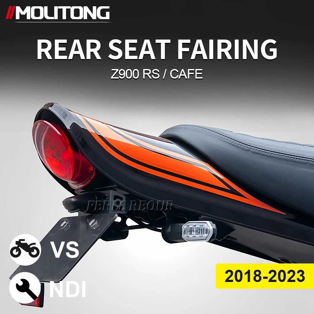 

Z900RS Длинный хвостовой обтекатель для Kawasaki Z900 RS/CAFE 2018-2023 АБС-пластик, обтекатель заднего сиденья, 60 мм, длинный утиный хвост, продажа Z 900RS