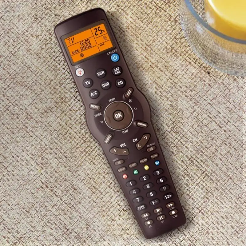 1Pcs Smart Universal Remote Control For TV/TXT DVD CD VCR SAT/CABLE And A/C RM-991 6 In 1 Learning Infrared Controller