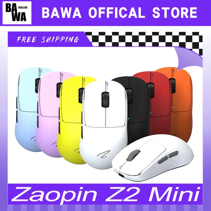 Zaopin Z2 Mini Mouse Three Mode 4K PAW3395 Wireless Gaming Mouse Nordic 52840 Lightweight Mice Customized PC Gamer Accessories