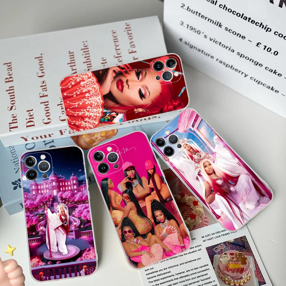 Hot Singer N-Nicki M-Minaj Phone Case Silicone Soft For Iphone 16 15 14 13 12 11 Pro Mini XS MAX Plus X Cover