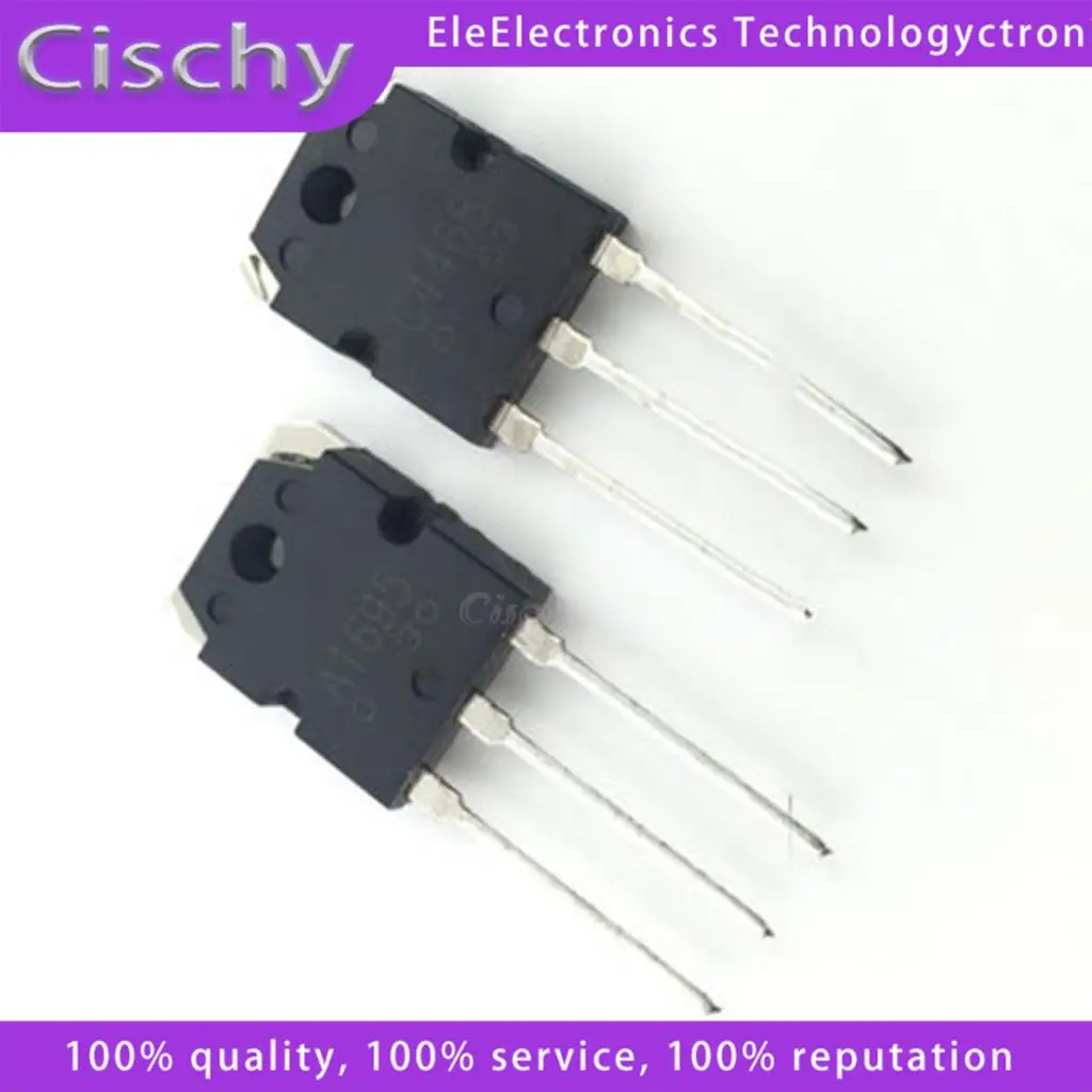 5pcs/lot A1695 C4468 2SA1695 2SC4468 TO-3P