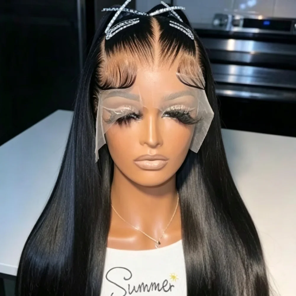 

250% Density Straight HD Lace Front Wig 13x4 13x6 Transparent Human Hair Frontal Wigs Glueless For Women Daily Wear
