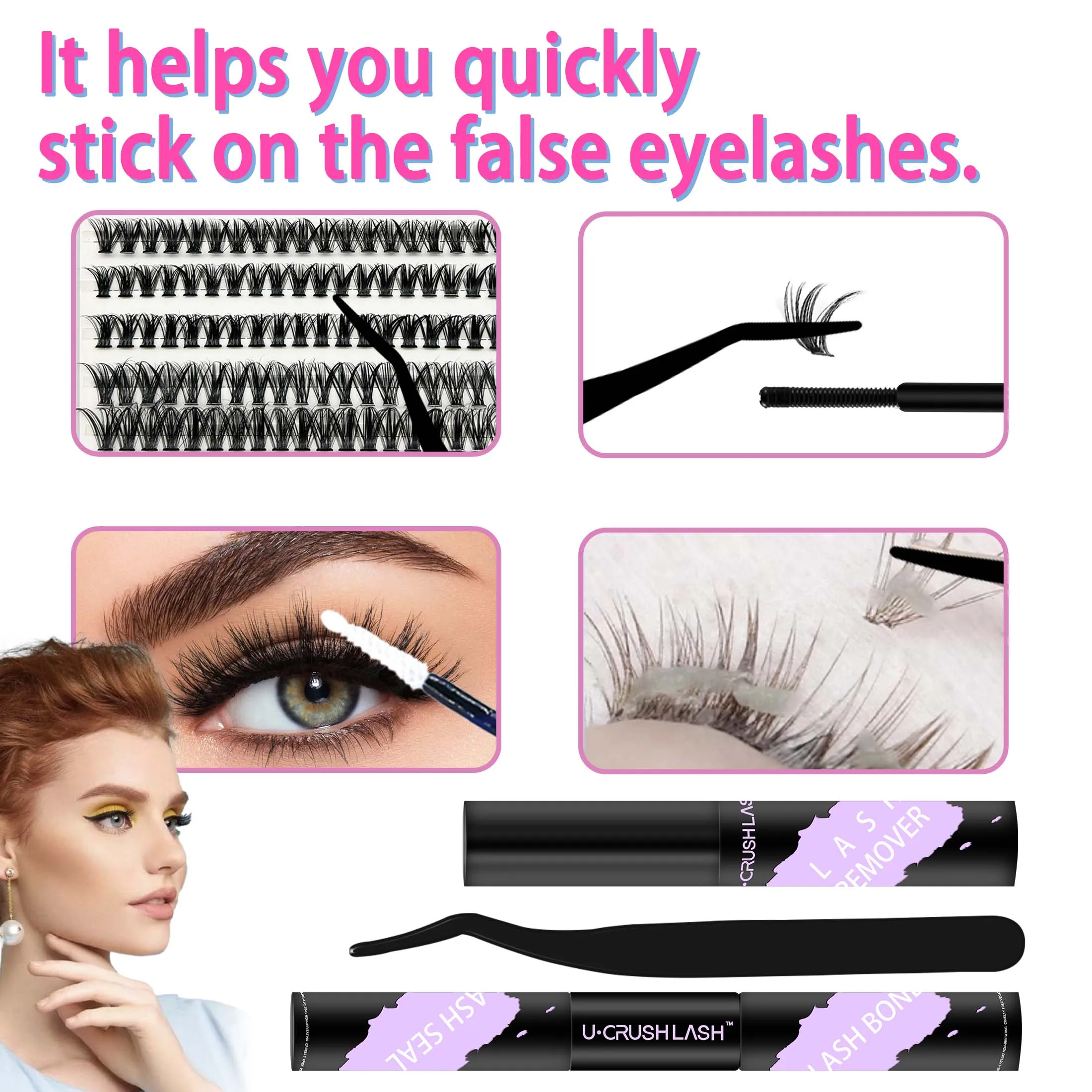 【Beauty Essential】72-hour long-lasting eyelash extension glue, waterproof and sweatproof, a false eyelash use tool worth buying