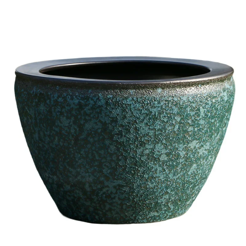 

white porcelain water goldfish lotus bowl lotus water lily pot turtle hotel nail fish tank