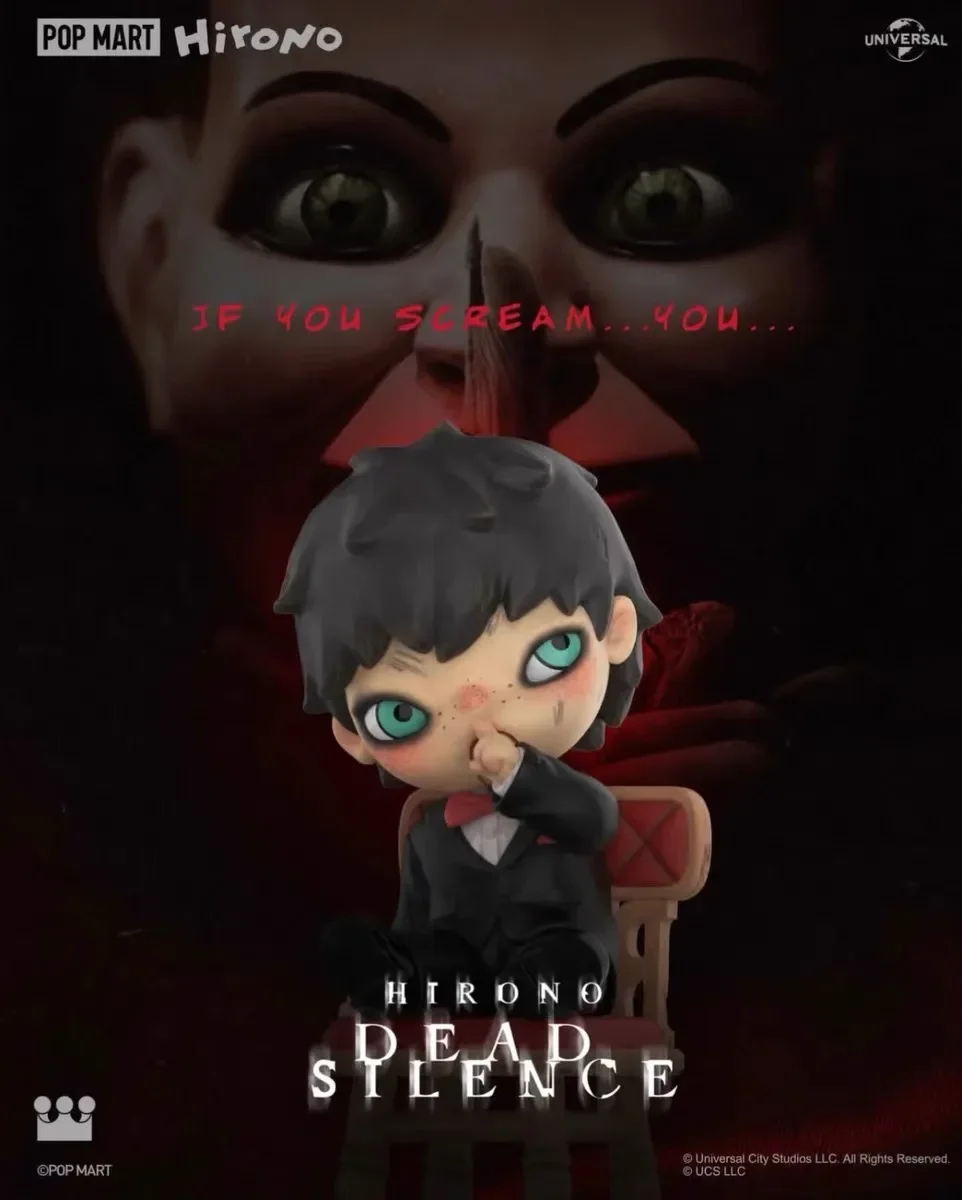 

POPMART Hirono x Dead Silence Figure Limited Edition Hanging Card Action Character Original Collection Surprised Toys Gifts
