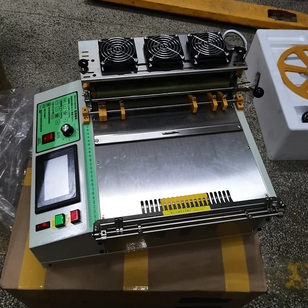 Automatic Hot Cold Cloth Belt 220V Computer Controlled Magic Adhesive Tape Zipper Webbing Machine