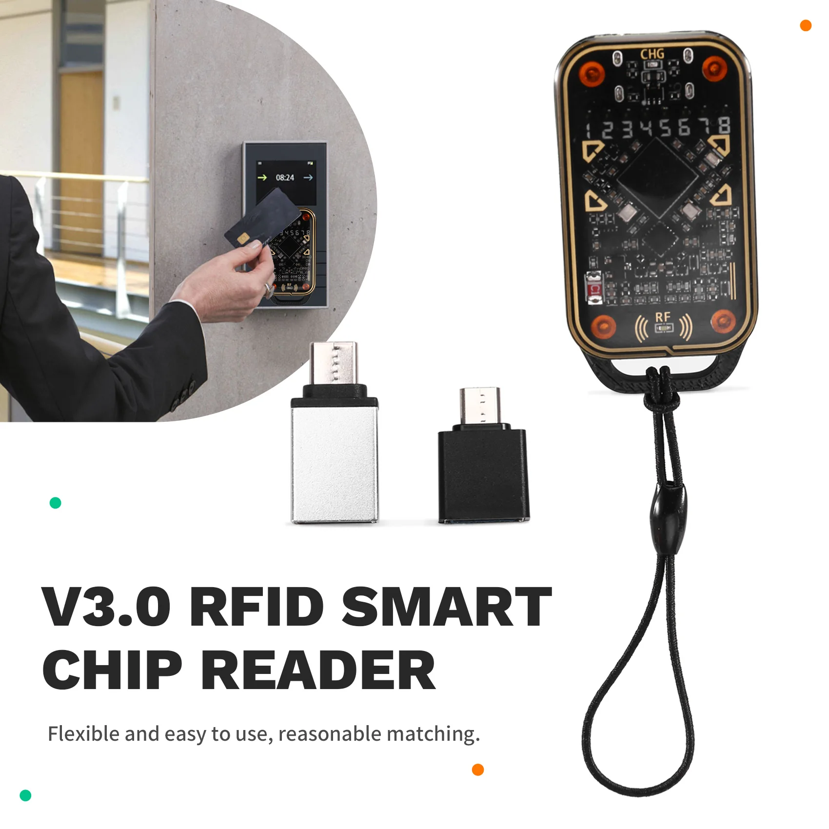 Chameleon V3.0 Upgraded 125Khz 13.56Mhz RFID Smart Chip Reader Emulator ID IC Smart Card Tag Copyer NFC Read Write Functionality