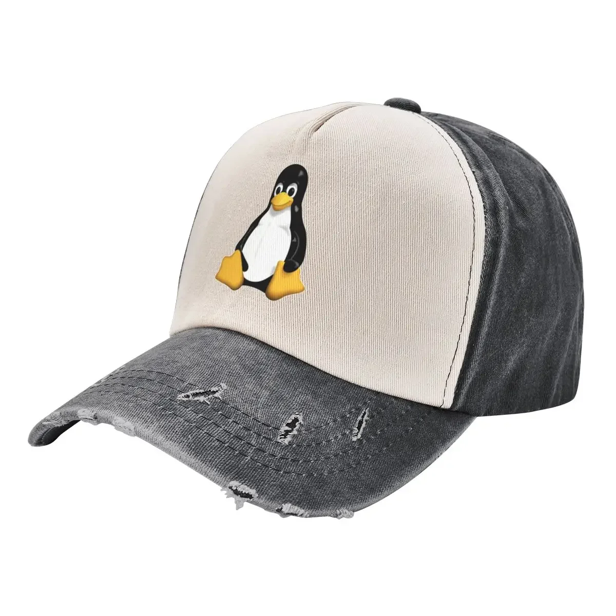 Tux Linux Mascot Baseball Cap Military Tactical Cap Hat Beach tactical cap Hat Man Luxury Women's Beach Visor Men's