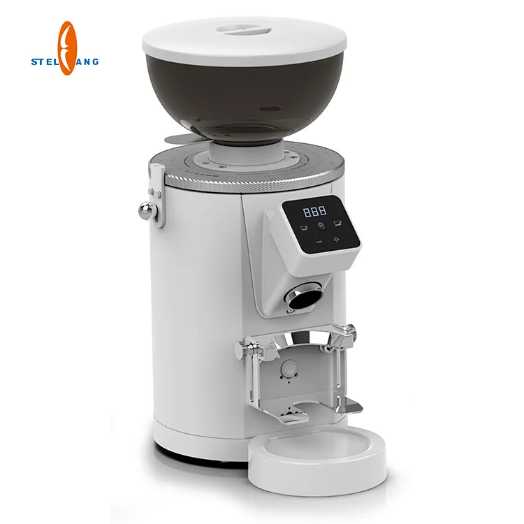 

Factory 60mm Flat Burrs Commercial Coffee Grinder Stainless Steel For Household Car Hotel Use Electric Power Source