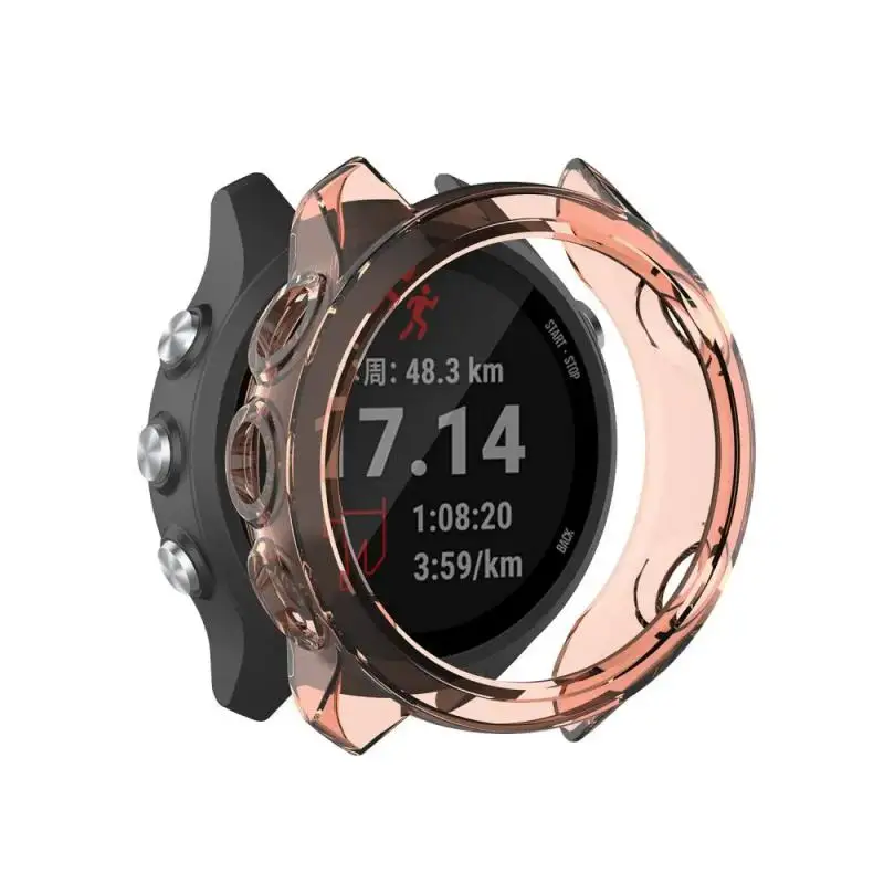 สําหรับ Garmin Forerunner 965 265 265S 245 245M 645 645M กันชนป้องกันกรณีสมาร์ทนาฬิกา Soft TPU เปลือกป้องกัน