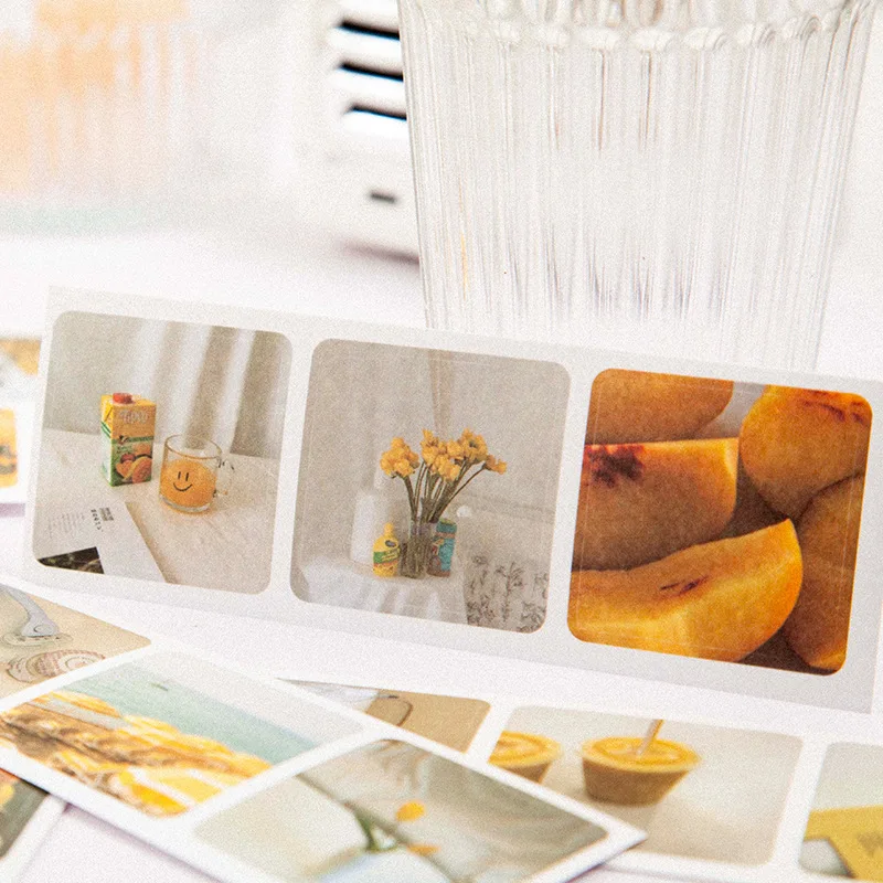 30sheets/pc Scrapbook Decor Sticker DIY Self-adhesive Book Diary Notebook Planner Journaling Stationery Decorations Stickers