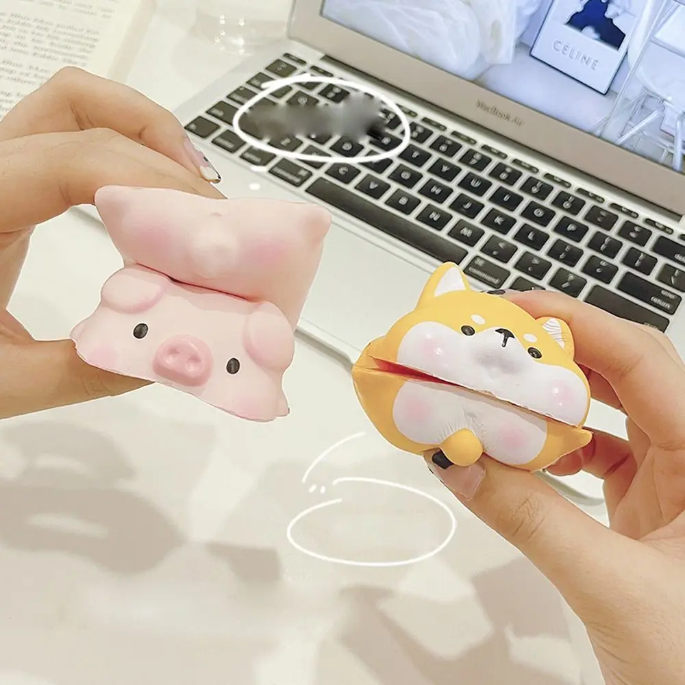 Soft Keyboard Pad Cartoon Animal Pattern Table Mat Desk Pad Wrist Rest Wrist Rest Support Mouse Pad Non-Slip Pad Hand Support
