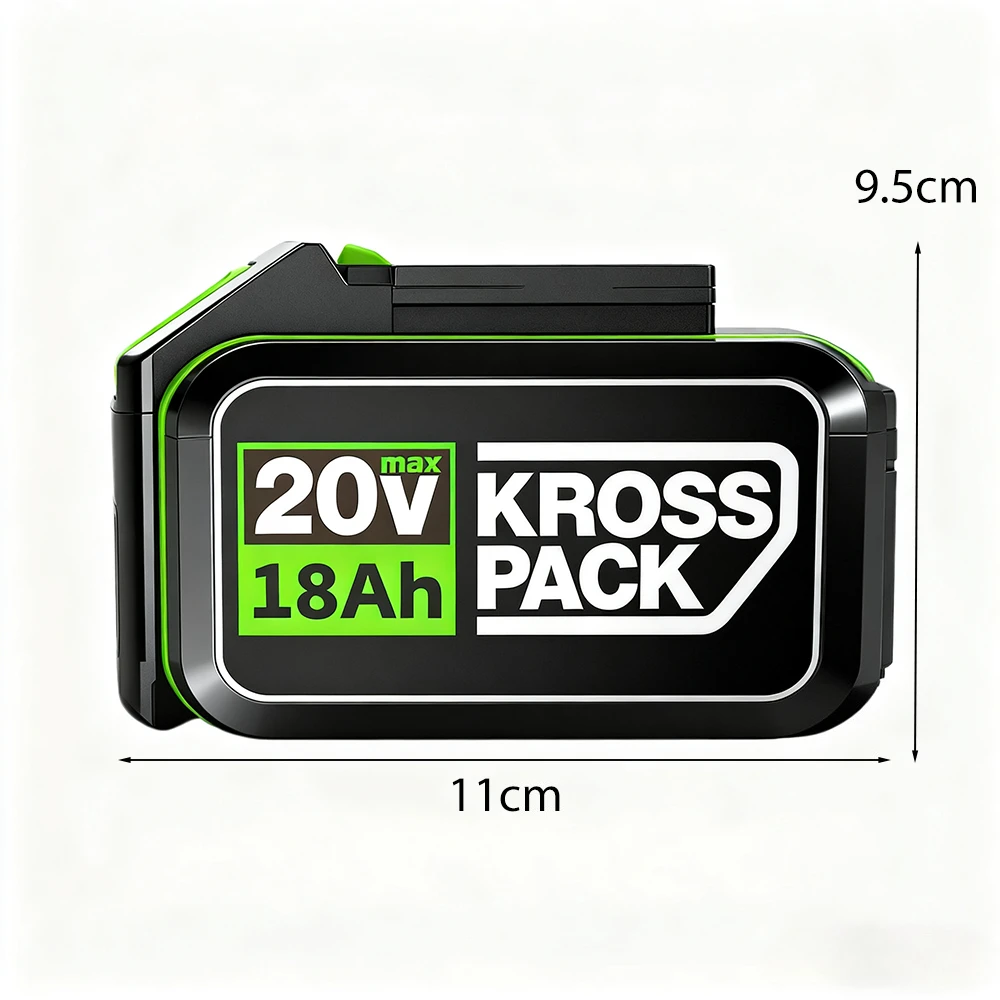New High-capacity 20V Worx 18000mAh Replacement Lithium-ion Battery，For WA3551 WA3551.1 WA3553 WA3641Rechargeable Tool Battery