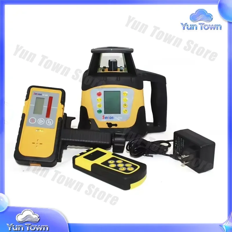 Digital Slope Display Rotary Level 500m for Automatic Leveling Red Rotating Laser Level for Construction Surveying Industrial