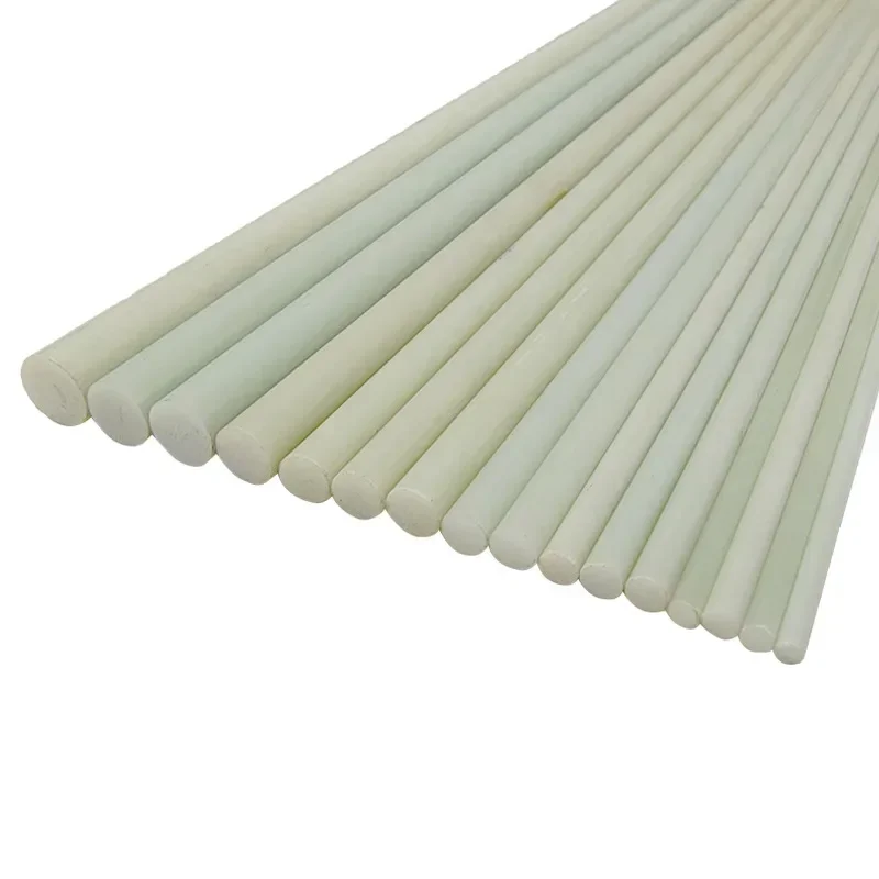 10pcs white glass fiber Rod 0.8mm/1mm/1.2mm/1.5mm/1.6mm/2mm/2.8mm/3mm/4mm/5mm/6mm/7mm/8mm/9.5mm/10mm Fiberglass rod Lenght 500mm