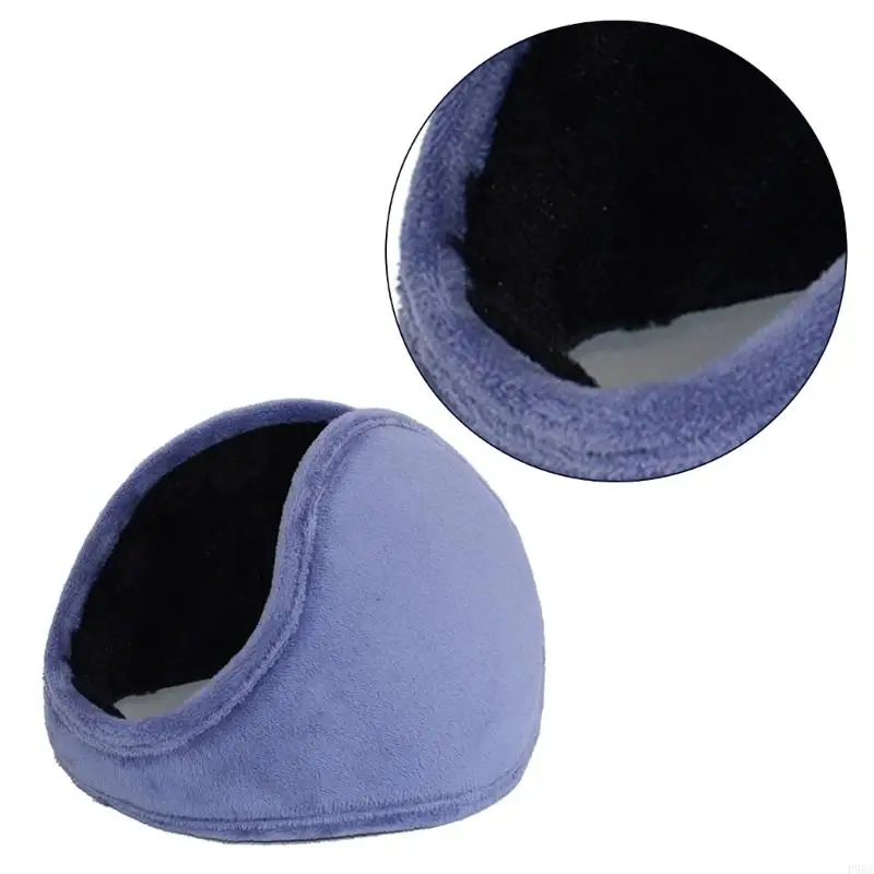 P88A Men Fashionable Simple Plush Ear Muffs for Riding Skiing Keep Warm Outdoor