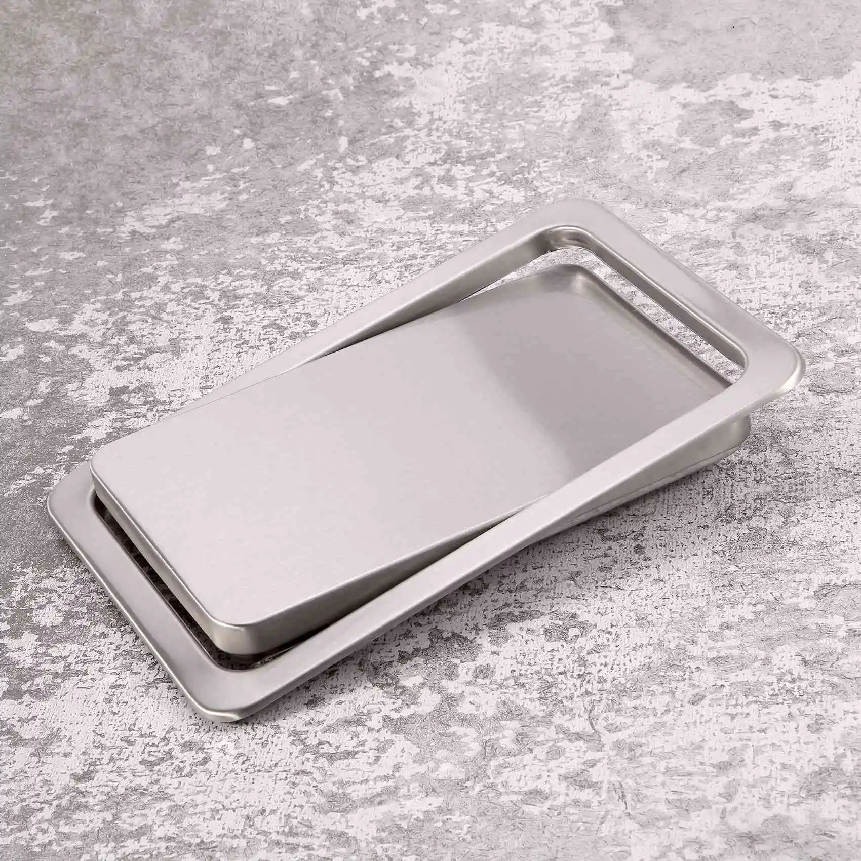 [NEWA76K!】 Garbage Flap Trash Bin Cover Flush Built-In For Kitchen Counter Top