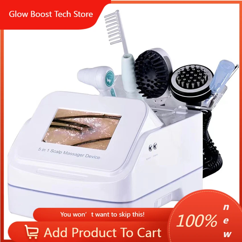 

NY5 In 1 Multifunctional Hair Scalp Care Instrument Scalp Analyzer Nanometer Spray Hair Therapy Machine Anti-hair Loss Hair Salo