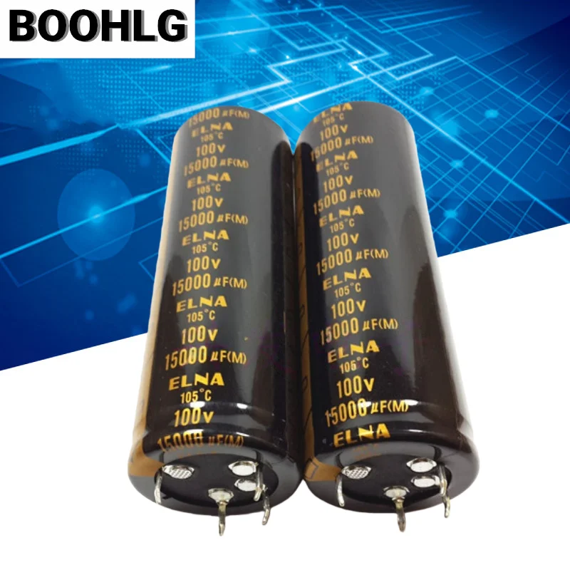 1 قطعة مضخم الصوت مرشح الصوت مُكثَّف كهربائيًا 100V 15000 فائق التوهج 15000 فائق التوهج 100V 35X100