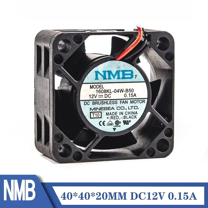 

1608KL-04W-B50 NMB Server Cooling Fan 4cm 4020 12V 0.15A NMB-MAT High Air Axial Flow Inverter Cooler Fan