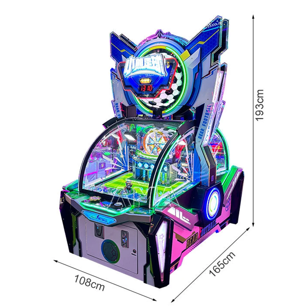 Amusement Machine Ticket Redemption Game Coin Operated Game Machine Little Bear Football Machine