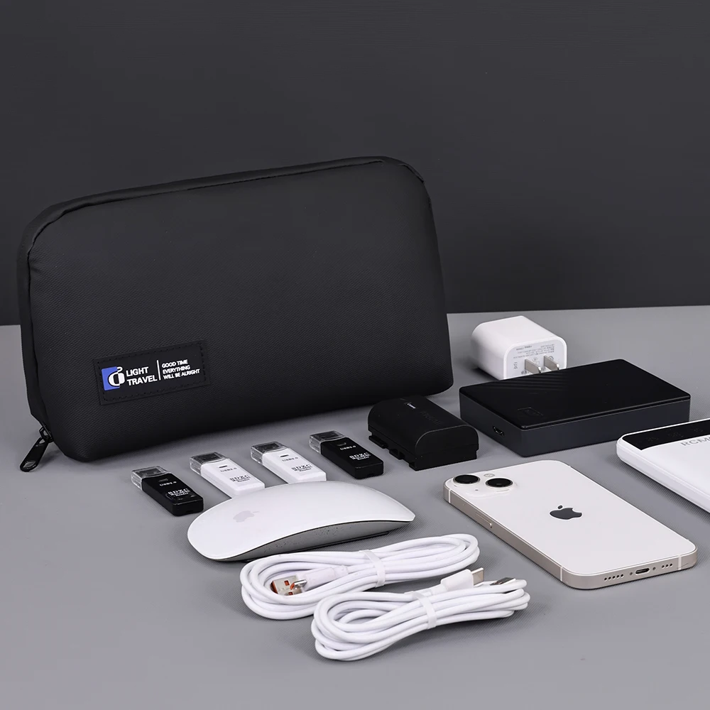 Draht USB Kabel Organizer Tasche Reise Kopfhörer Powerbank Daten Linien Lagerung Tasche Große Kapazität Maus Kabel Tasche – Detail 9