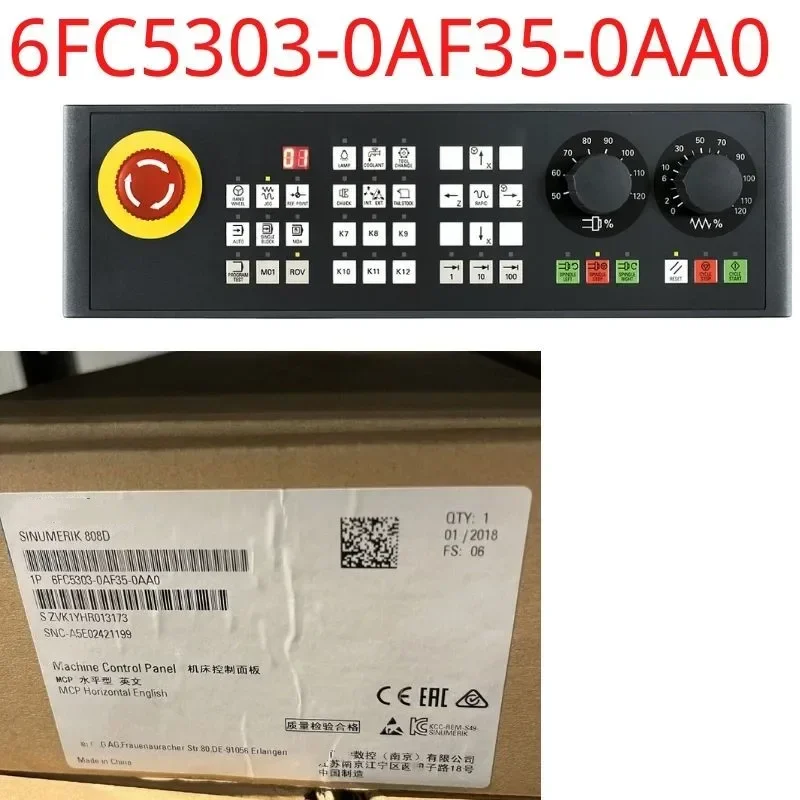 6FC5303-0AF35-0AA0 Brand New  808D Machine control panel English layout